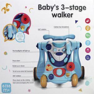 Educational Baby 3 Stage Walker