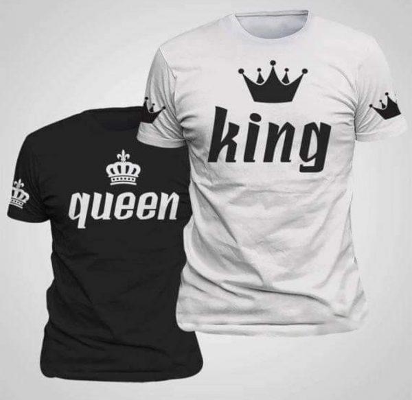 King and Queen Matching Couples Tees