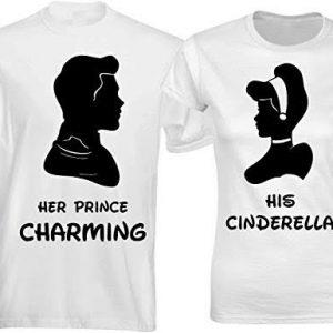Her Prince Charming and His Cinderella - Couple Shirts
